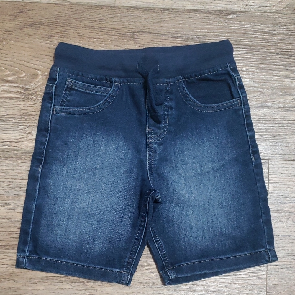 Garanimals Dark Blue Denim Elastic Waist Shorts